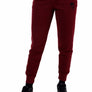 Ladies Burgundy Sweatpants